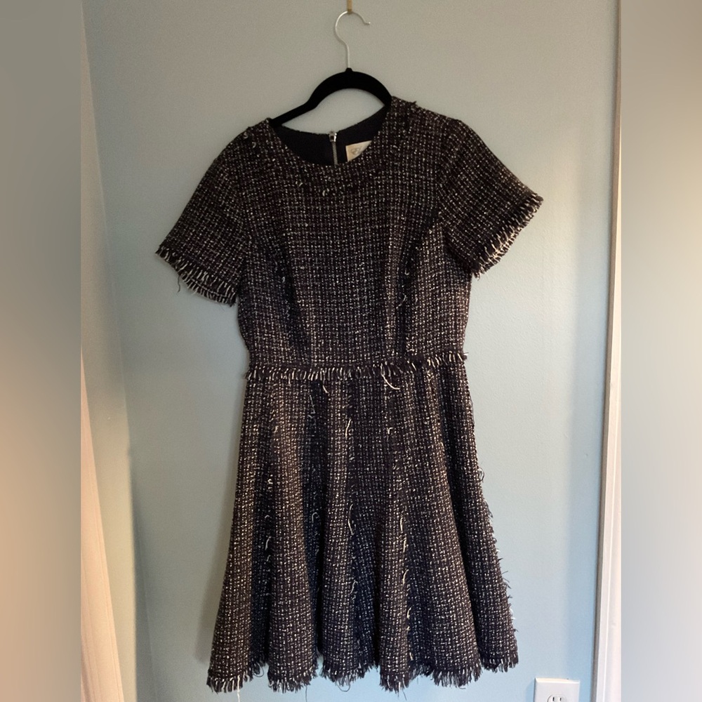 Eliza J navy blue/white/silver dress, size 4
